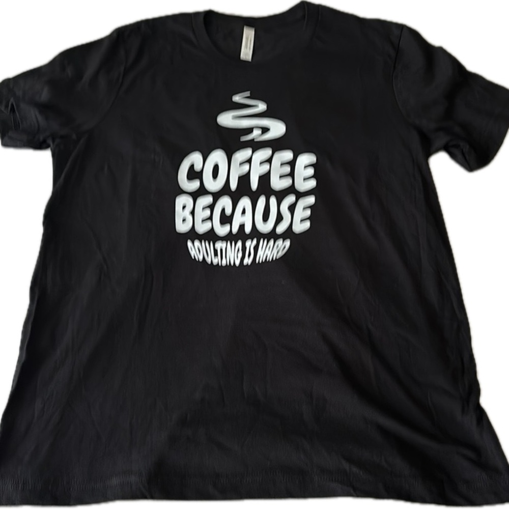 NWOT - Custom made T-shirt Size Large Black Unisex